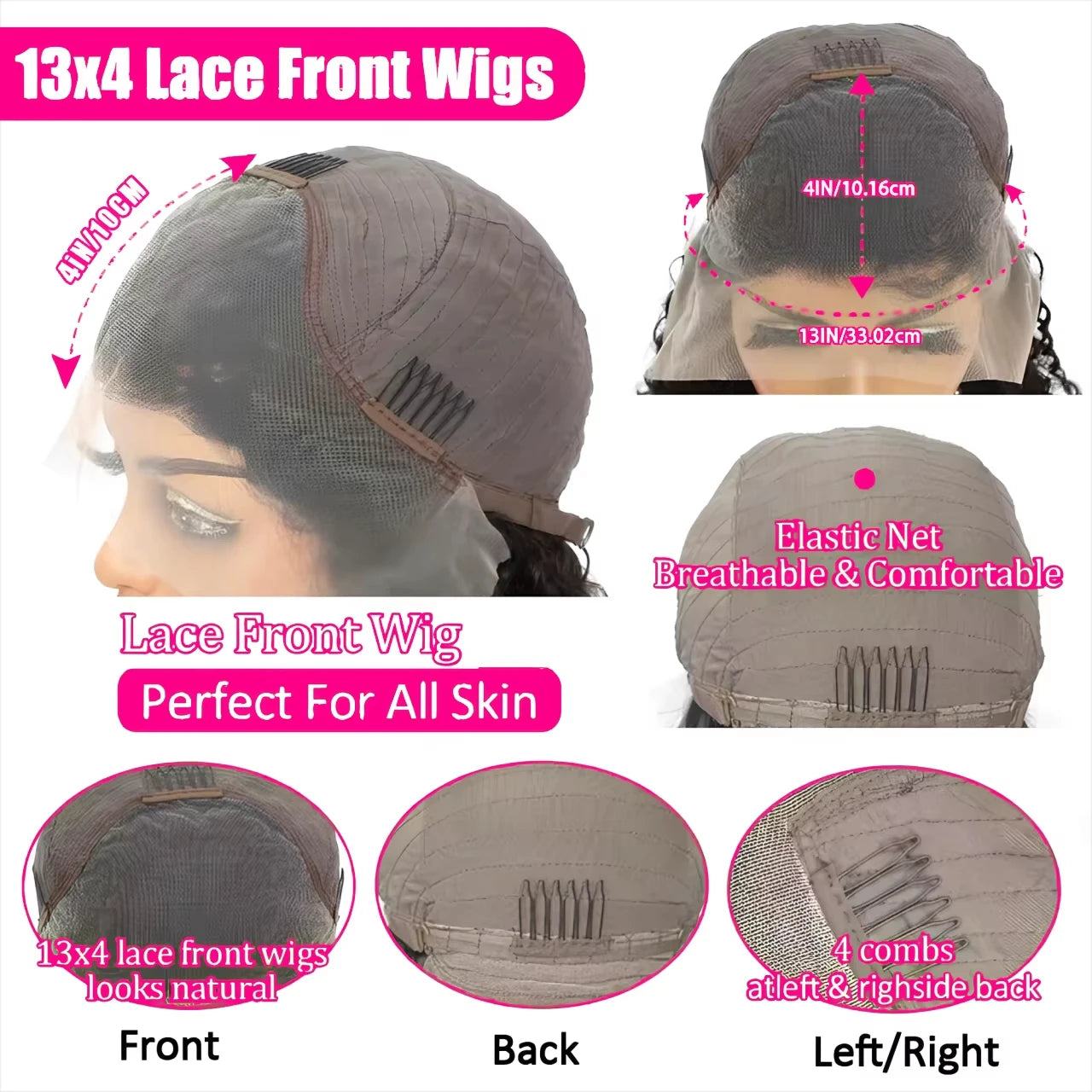 Sixsister Deep Wave Short Bob Lace Front Wig Remy Chinese Human Hair Comfortable Fit