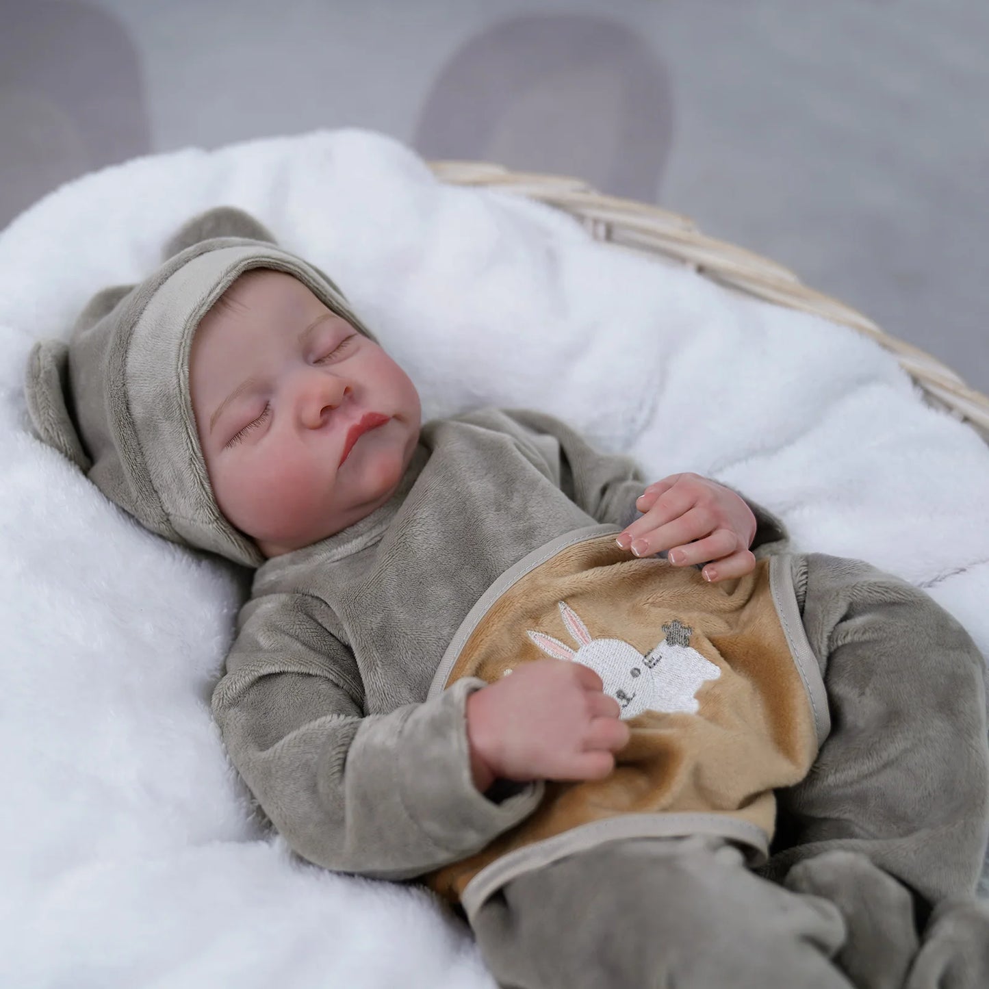 Risbecko Levi Reborn Baby Doll Hand Painted Veins Hair