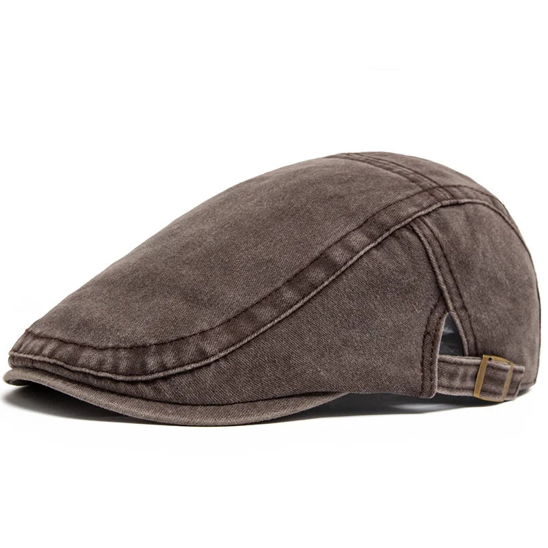 Yuliacc Vintage Cotton Beret Unisex Newsboy Cap Sun Hat