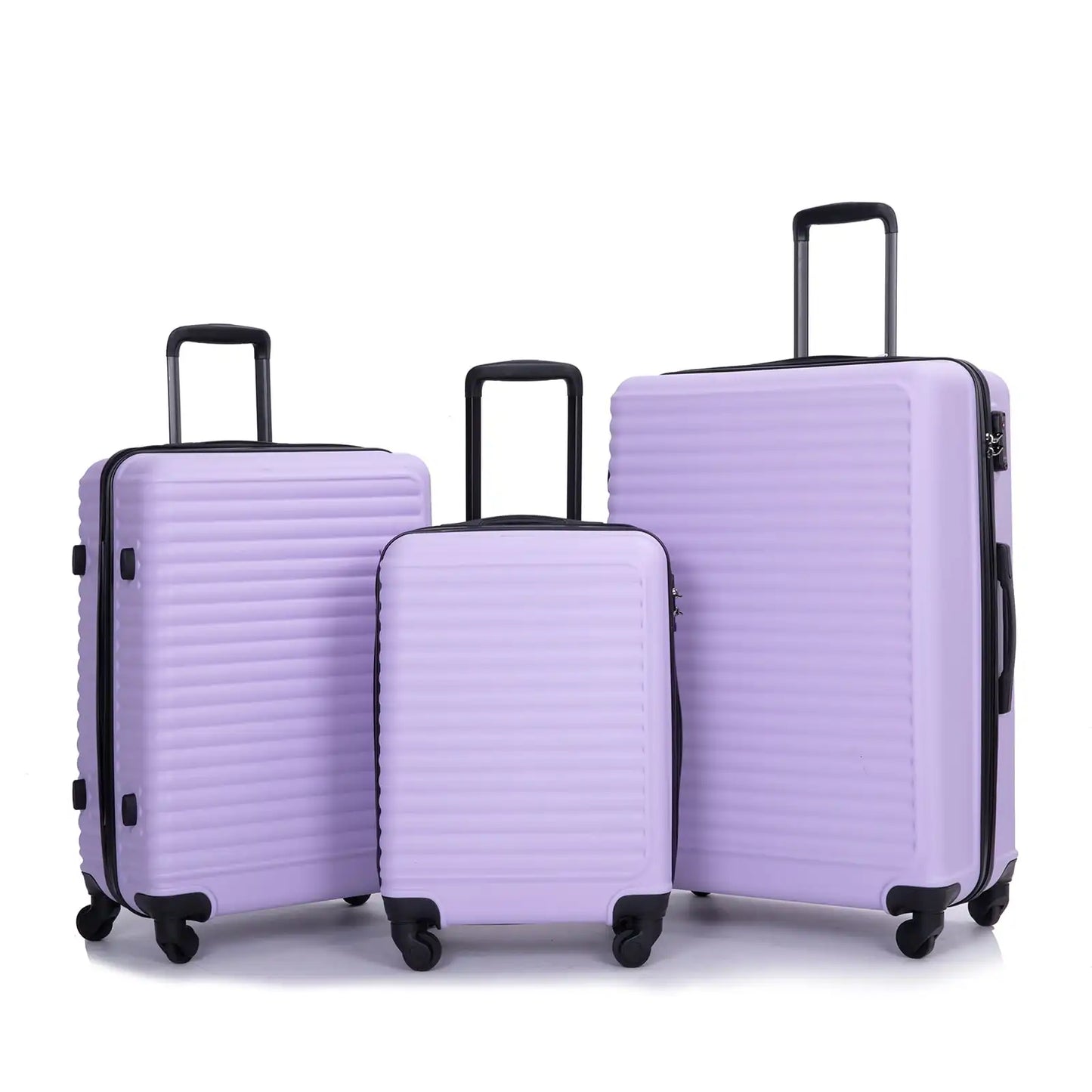 Travelhouse 3 Piece Hardside Luggage Set With TSA Lock Spinner Wheels