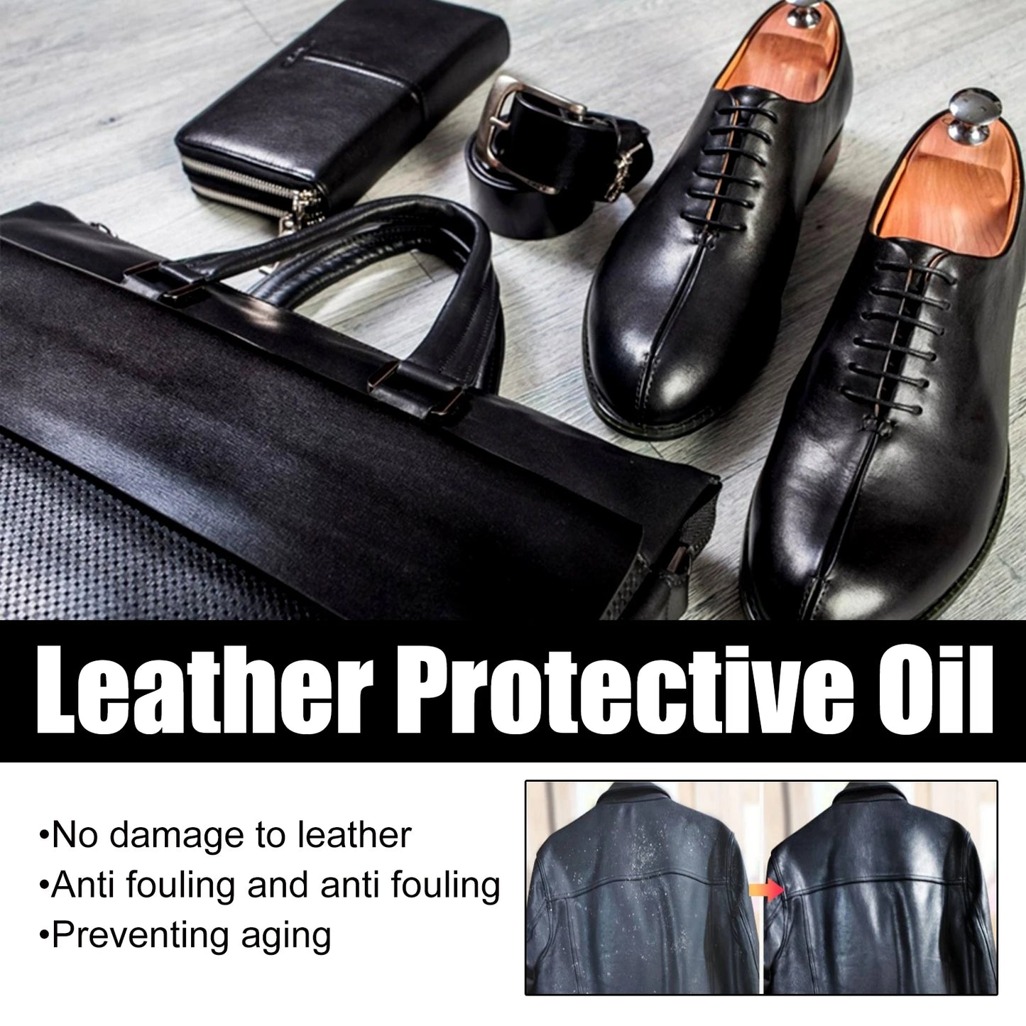 Jaysuing Leather Protection Oil Cleaner For Couches Shoes Car Seats