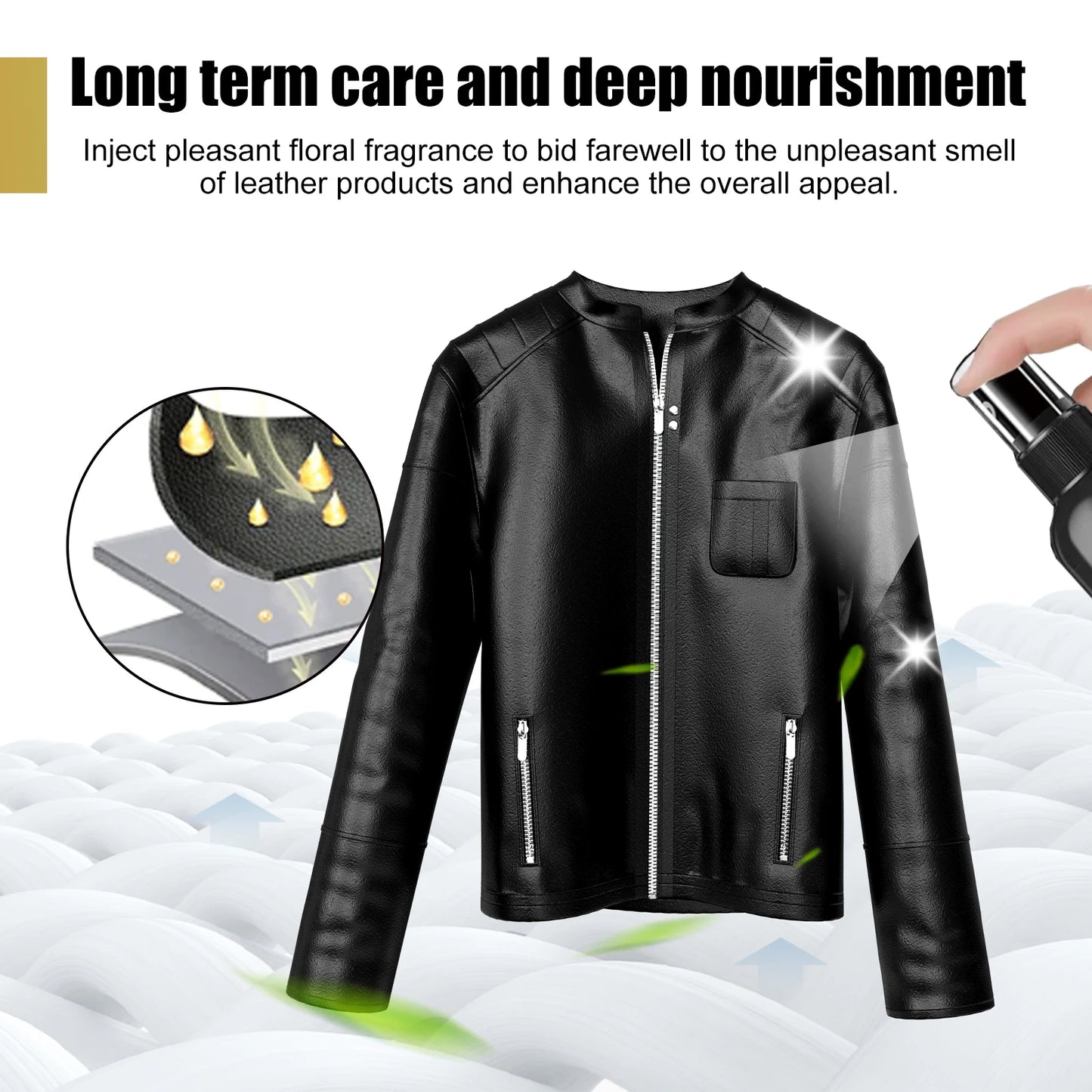 Jaysuing Leather Protection Oil Cleaner For Couches Shoes Car Seats
