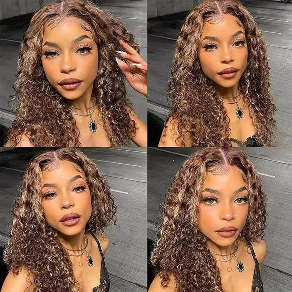Sixsister Deep Wave Short Bob Lace Front Wig Remy Chinese Human Hair Comfortable Fit