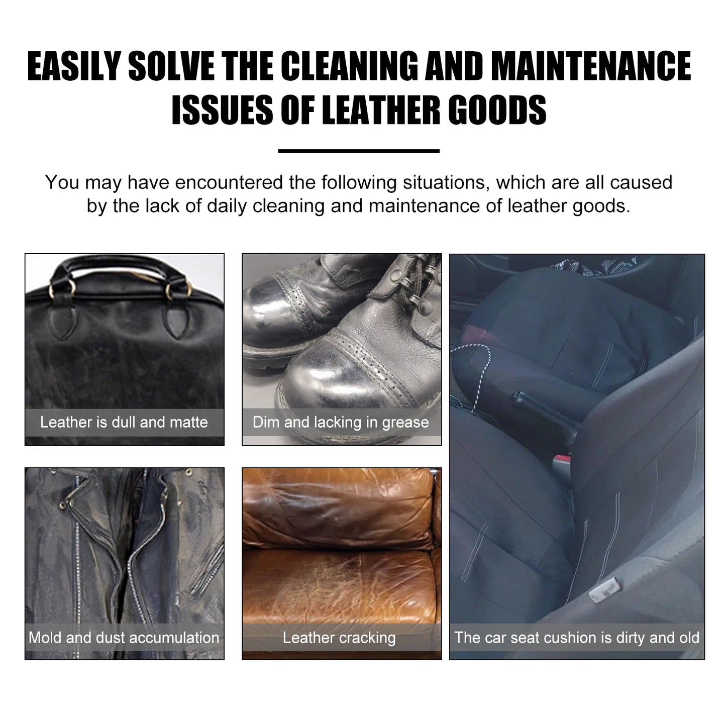 Jaysuing Leather Protection Oil Cleaner For Couches Shoes Car Seats