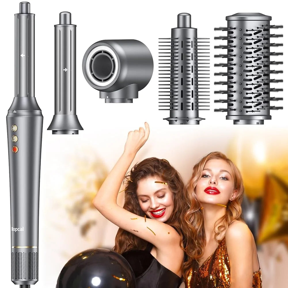 BOPCAL 5in1 Professionalgrade HairDryer Hot Air Comb Multifunctional StylerPro 1200W