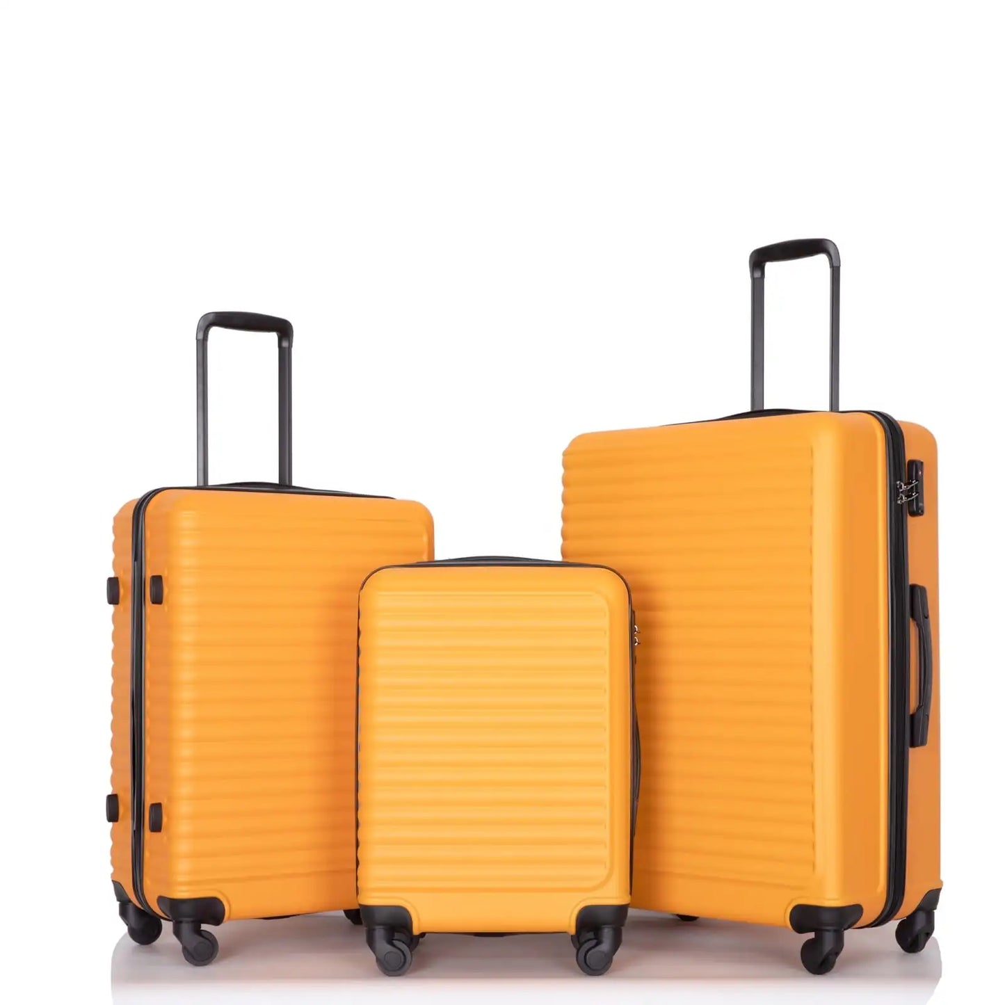 Travelhouse 3 Piece Hardside Luggage Set With TSA Lock Spinner Wheels