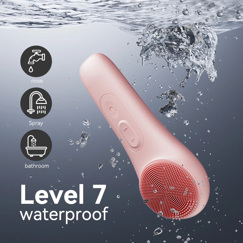 Rechargeable IPX7 Waterproof Facial Cleansing Brush For All Skin Types