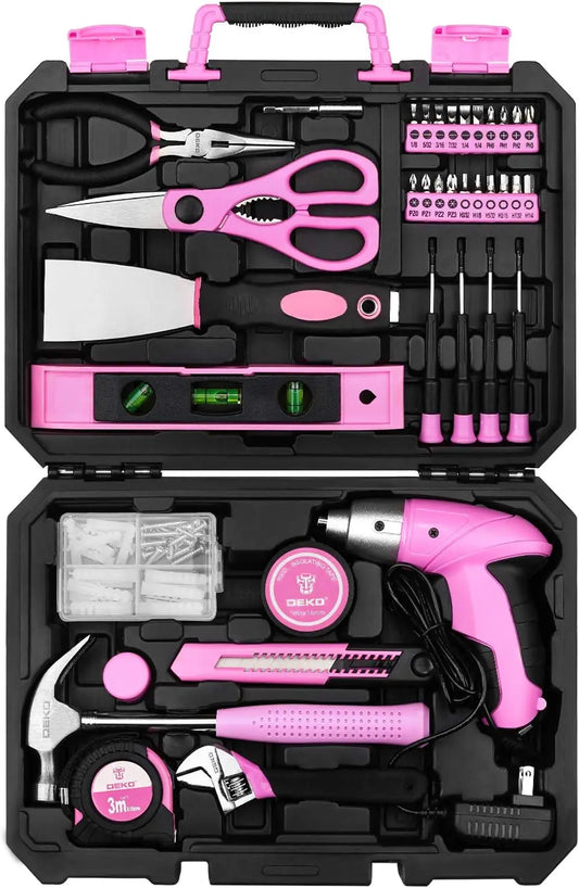 DEKODIY 98 Piece Tool Set General Household Hand Tool Kit