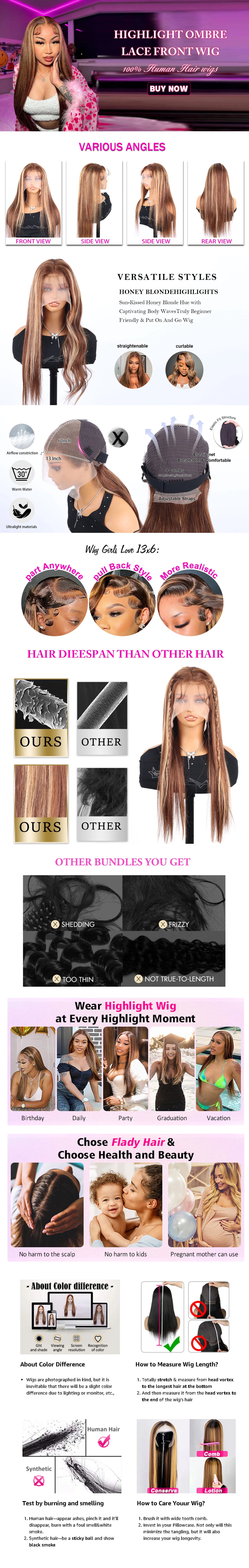 JOPEAR 360 Lace Front Wig Swiss Lace Human Hair Remy