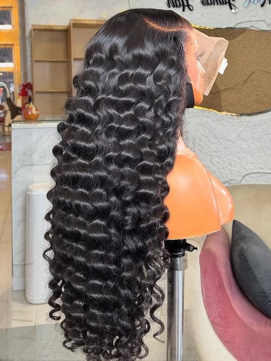 Valuri Brazilian Remy Human Hair Lace Front Wig HD Swiss Lace 200 Density Loose Wave