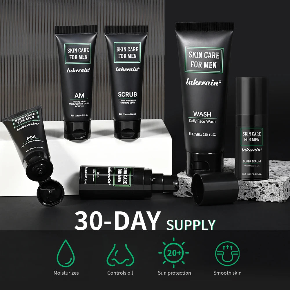 Ibcccndc Men Skin Care Kit Oil Control Hydration Set