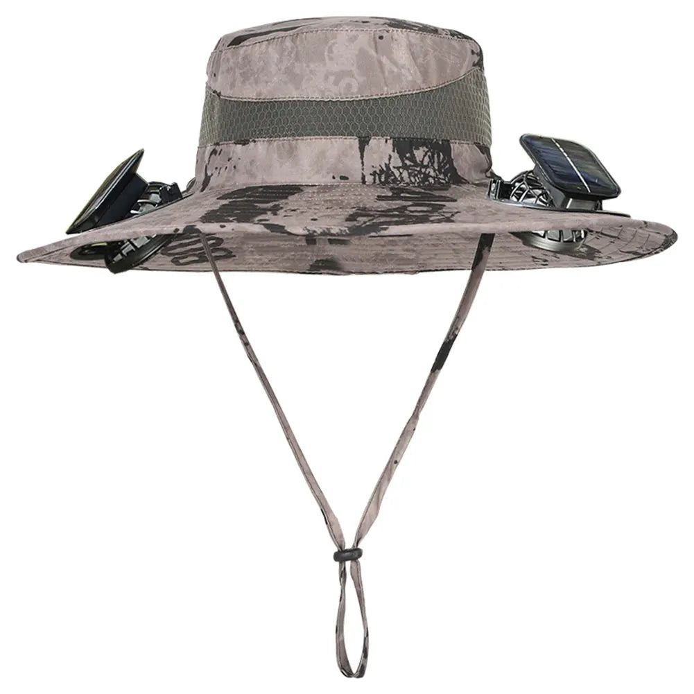Guangdong Solar Fan Hat For Men Wide Brim Sun Protection