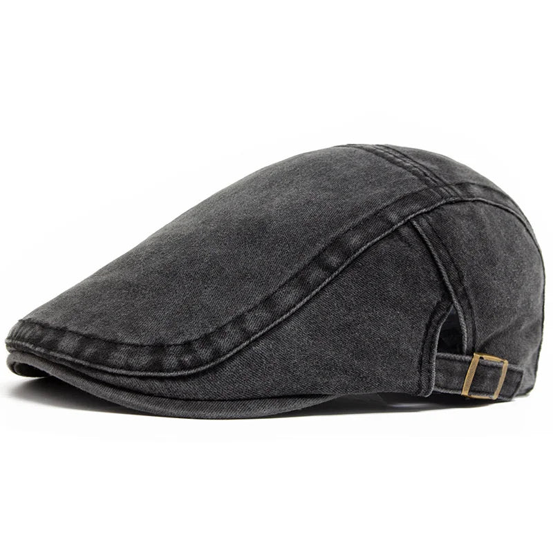 Yuliacc Vintage Cotton Beret Unisex Newsboy Cap Sun Hat