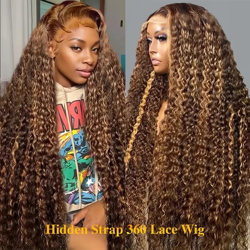 Smilegirl Luxurious Brazilian DeepWaveTexture ThreeSixty LaceFront Wig With DiscreetHidden AdjustableStrap
