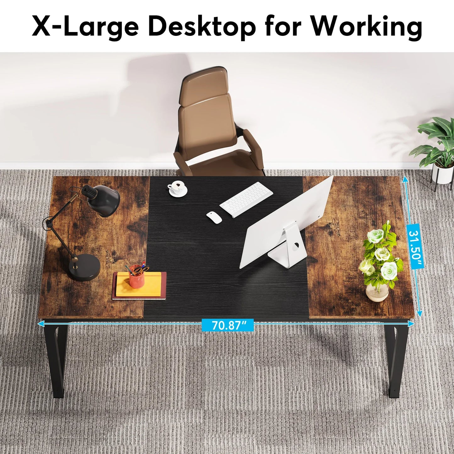 Tribesigns Premium Modern Computer Workstation Office Workstation Computer Ergonomics