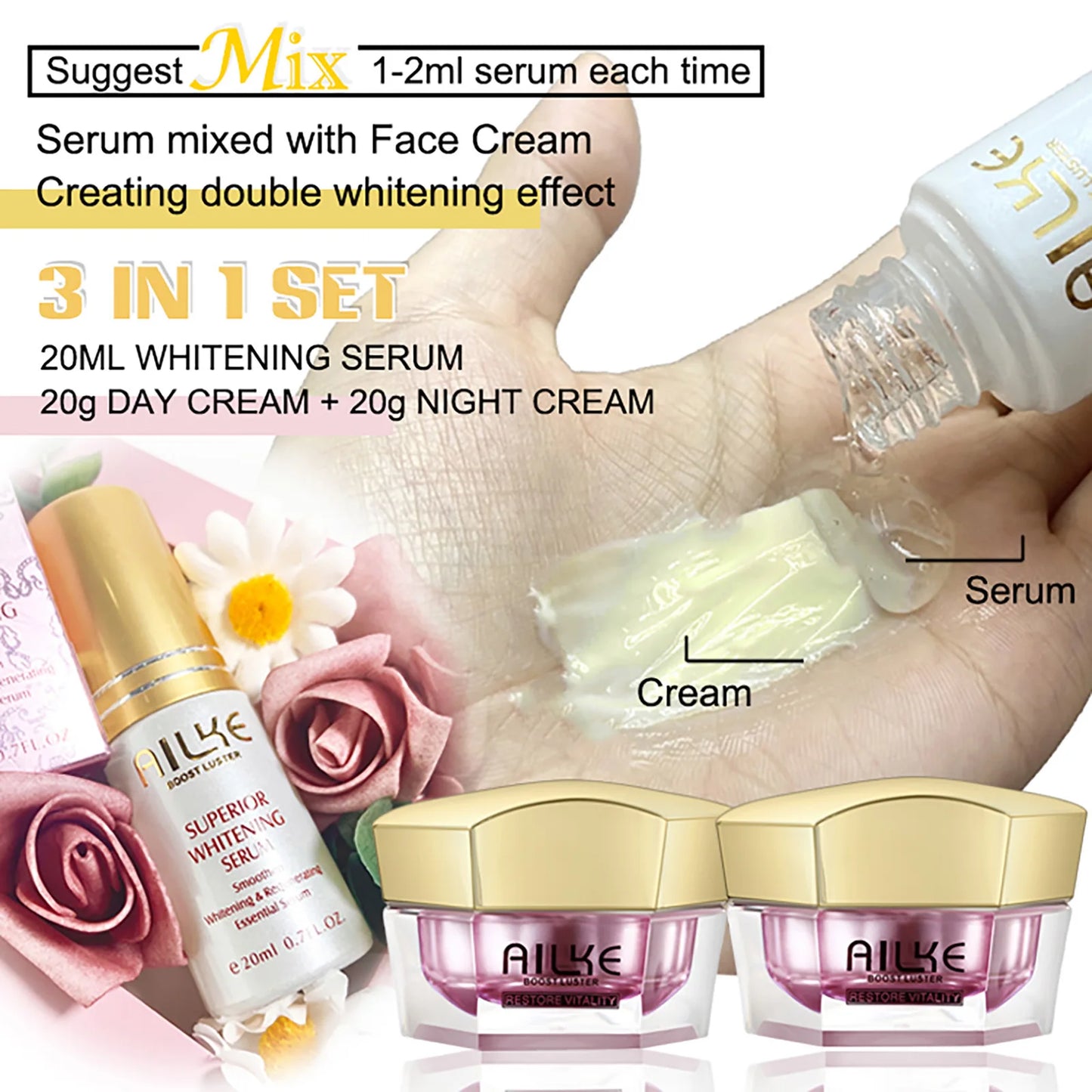 AILKE Whitening Anti Wrinkle Face Cream With Collagen