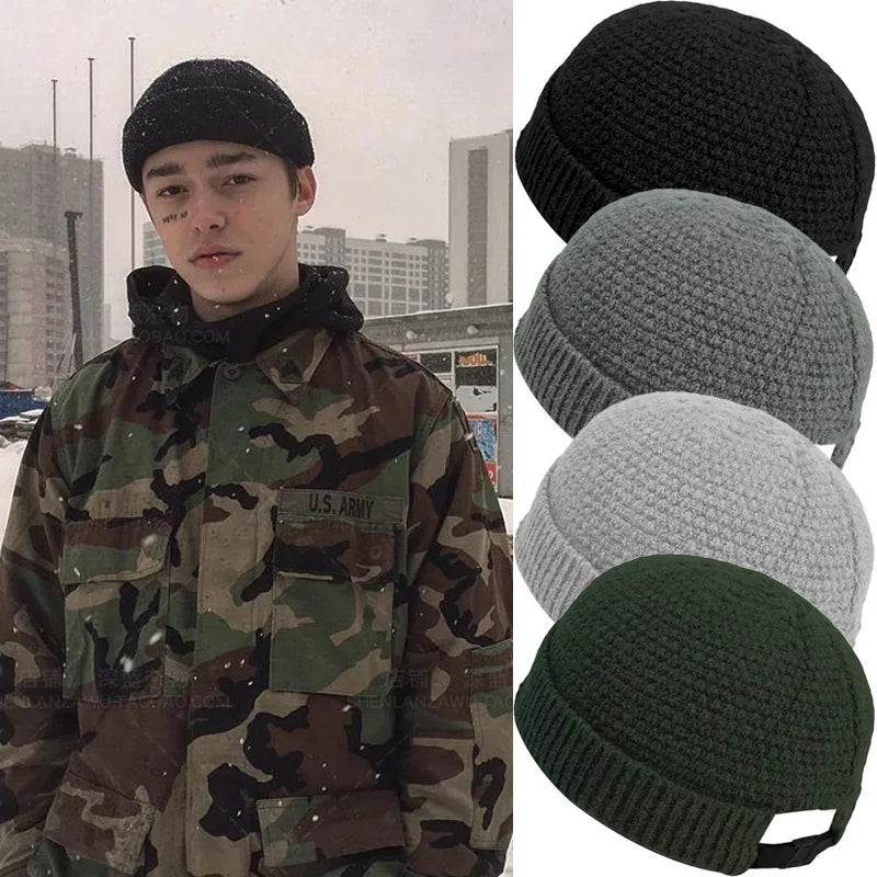 Zhejiang Woolen Knitted Beanie Hat For Men And Women Unisex Warm Skull Cap For Autumn Winter