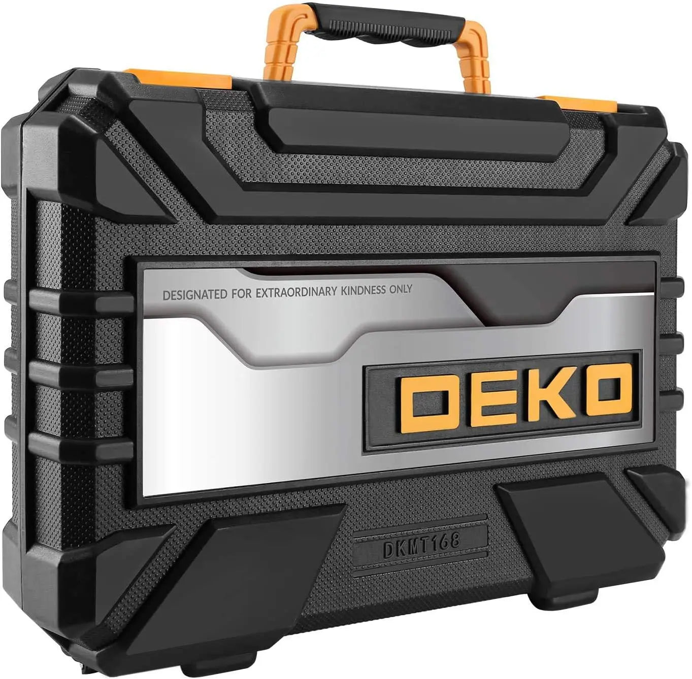DEKODIY 158Piece AllMetalChromeFinish ToolSet DurableGeneralPurpose HouseholdKit Storage Case