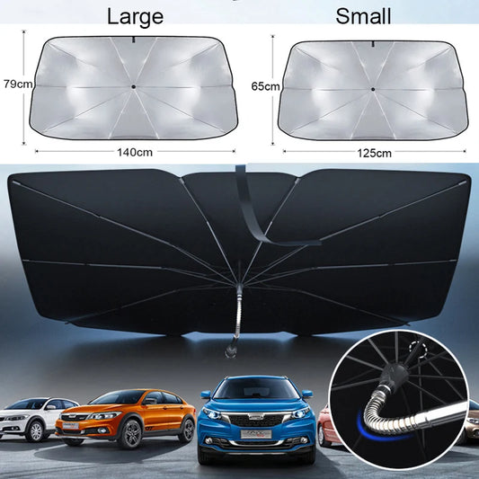 Automobile Windshield Sunshade Umbrella Shield For Superior Premium Window Protection