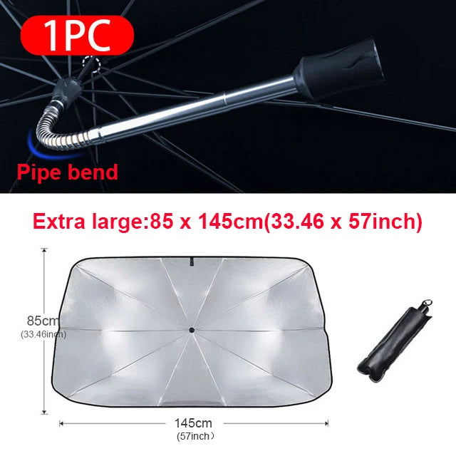 Automobile Windshield Sunshade Umbrella Shield For Superior Premium Window Protection