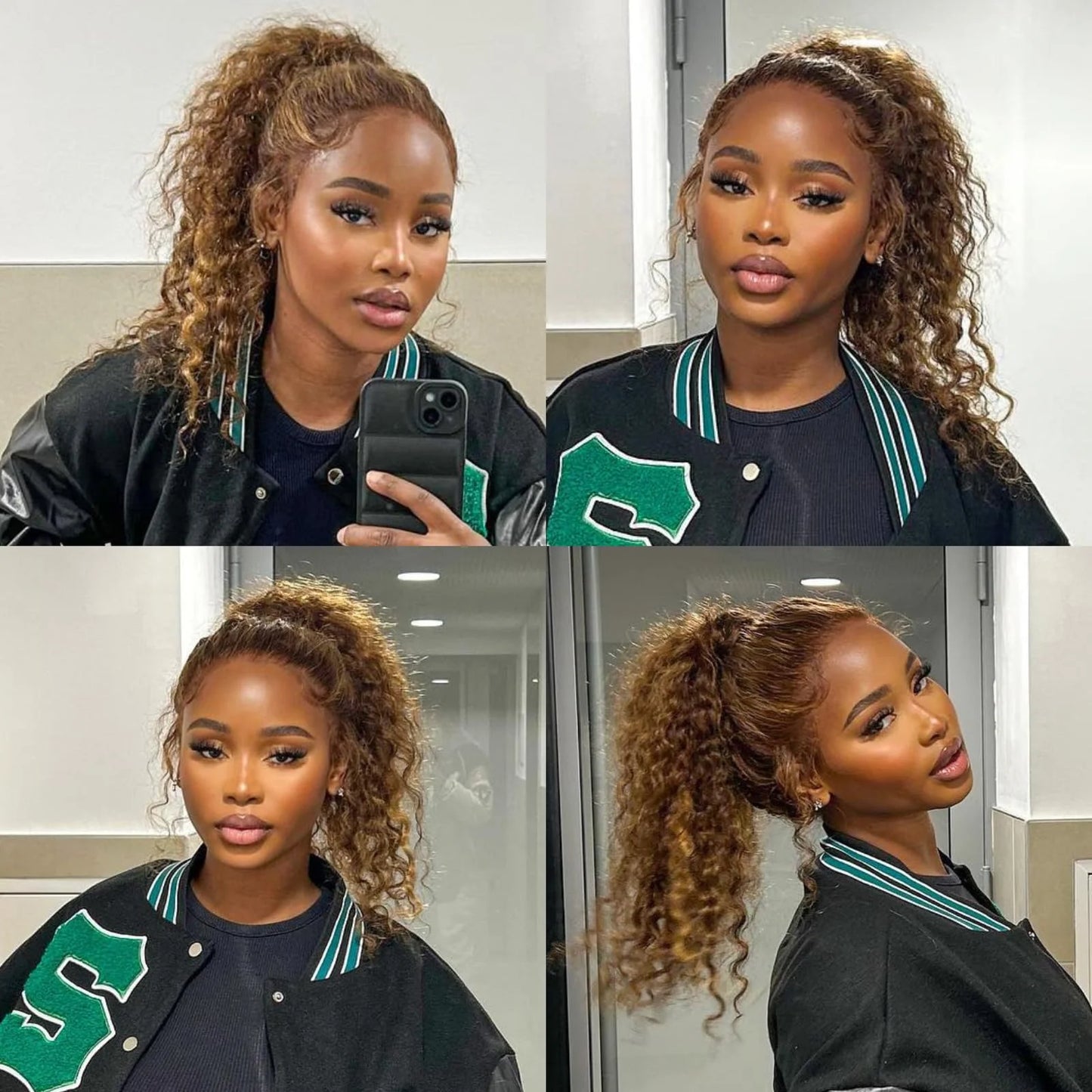 Smilegirl Luxurious Brazilian DeepWaveTexture ThreeSixty LaceFront Wig With DiscreetHidden AdjustableStrap