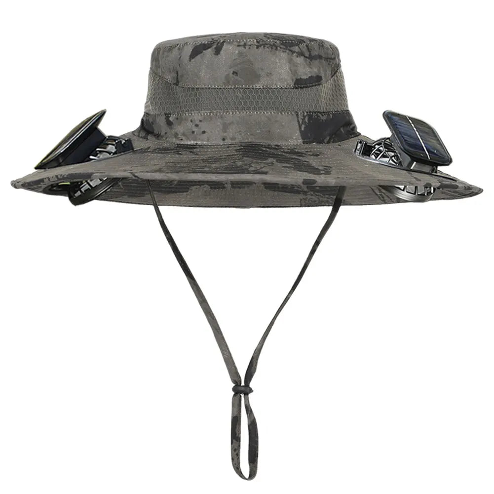 Guangdong Solar Fan Hat For Men Wide Brim Sun Protection