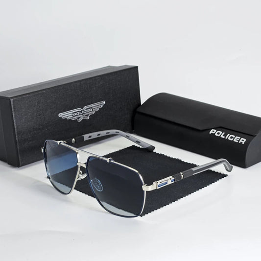 Policer Polarized Sunglasses Men UV400 6321 Pilot Eyewear
