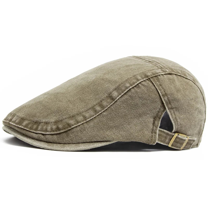 Yuliacc Vintage Cotton Beret Unisex Newsboy Cap Sun Hat