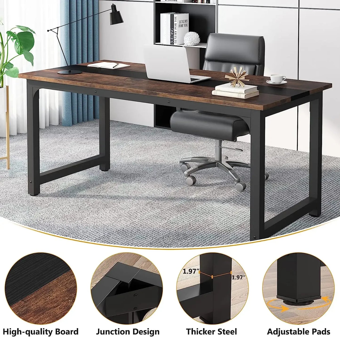 Tribesigns Premium Modern Computer Workstation Office Workstation Computer Ergonomics