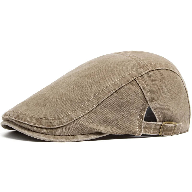 Yuliacc Vintage Cotton Beret Unisex Newsboy Cap Sun Hat