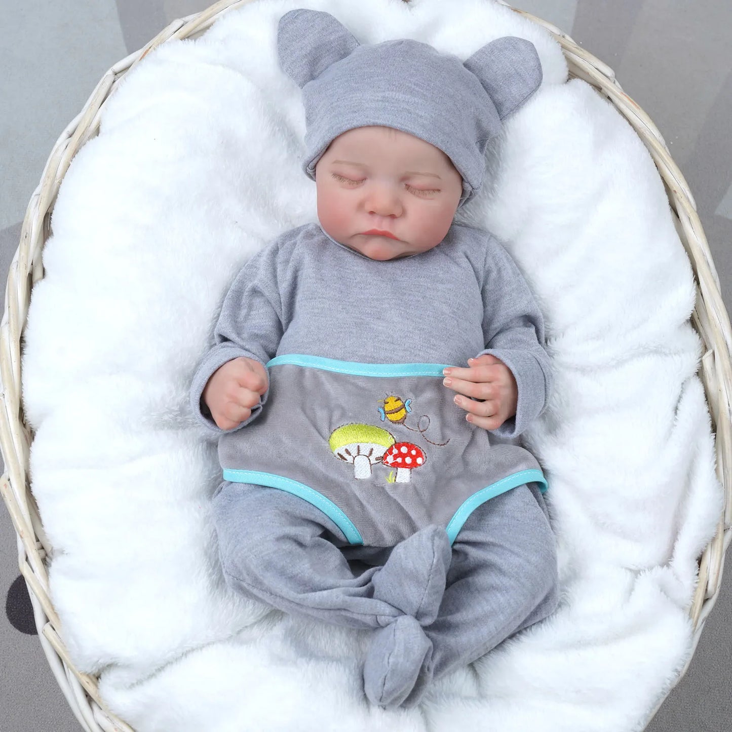 Risbecko Levi Reborn Baby Doll Hand Painted Veins Hair