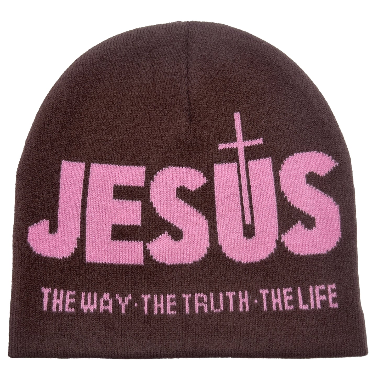 Zhejiang Knit Hat JESUS Jacquard Alphabet Unisex Thermal Beanie For Outdoor Autumn Winter