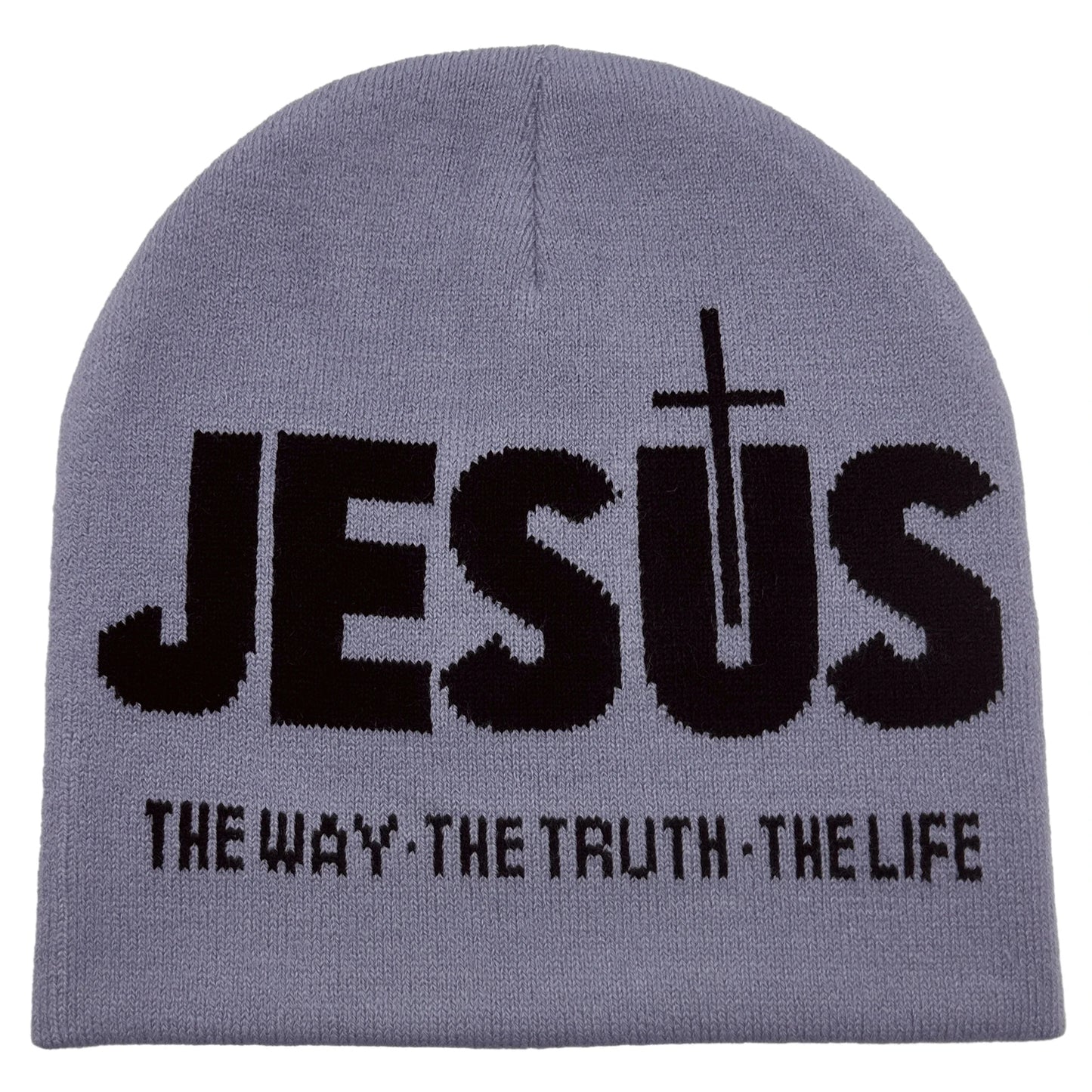 Zhejiang Knit Hat JESUS Jacquard Alphabet Unisex Thermal Beanie For Outdoor Autumn Winter