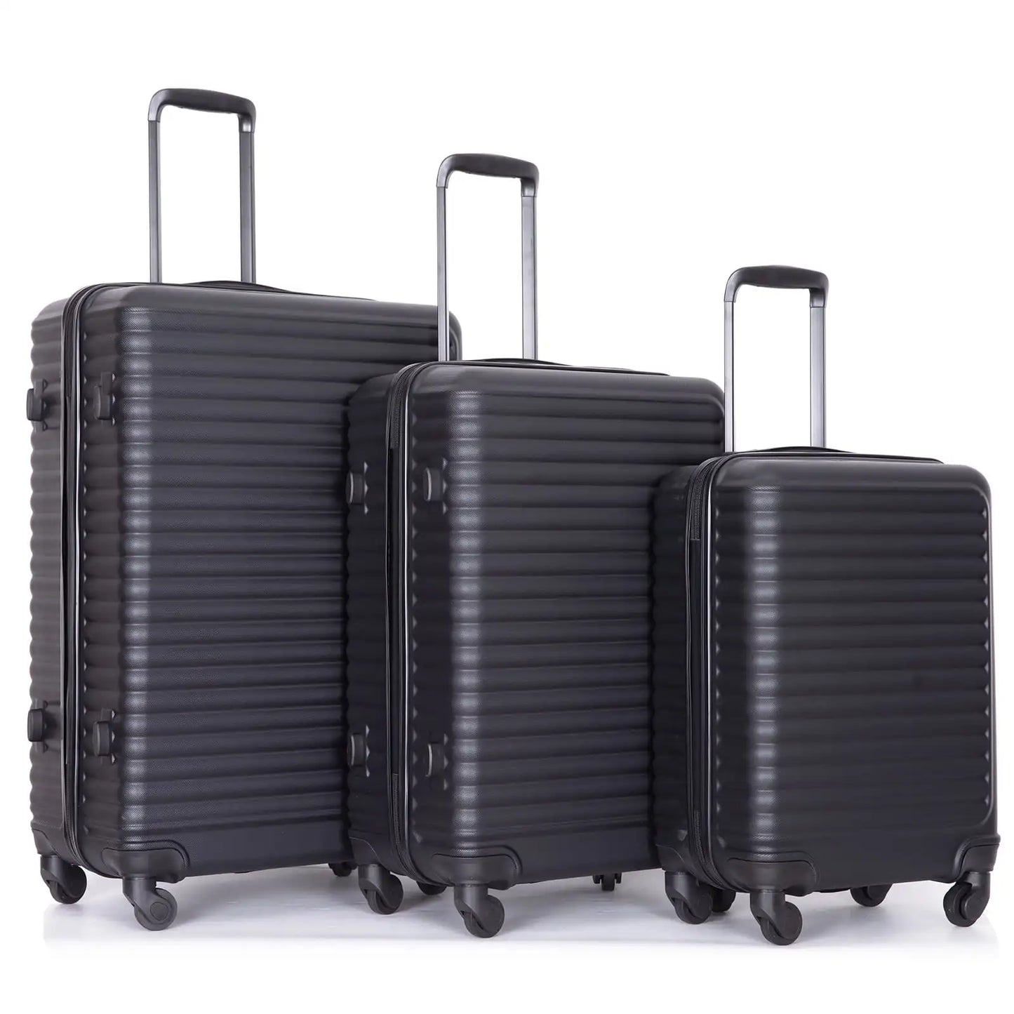 Travelhouse 3 Piece Hardside Luggage Set With TSA Lock Spinner Wheels
