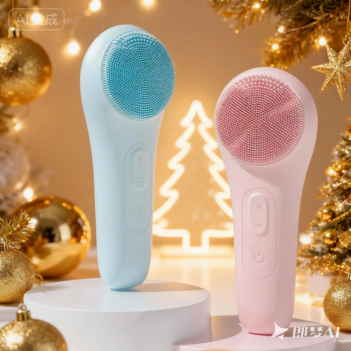 Rechargeable IPX7 Waterproof Facial Cleansing Brush For All Skin Types