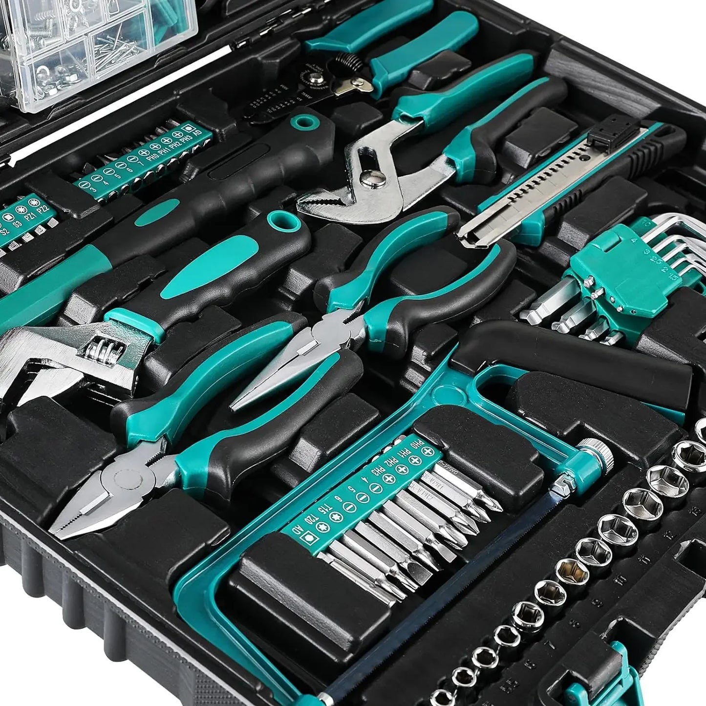TLGREENDIY 198 Piece Home Repair Tool Set General Use