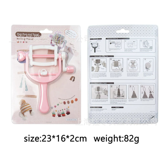 Multions Yarn Ball Winder Tassel Winder Tool ABS Hand Operated For Fluff Ball Bobble Weave DIY Wool