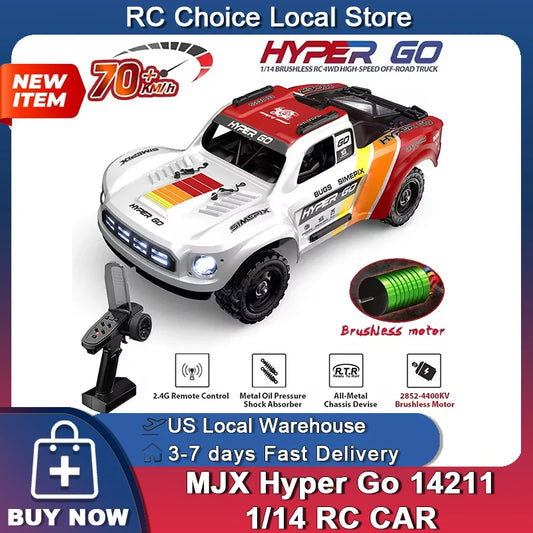 MJX HYPER GO 1/14 RC Racing Car 4WD Brushless Motor
