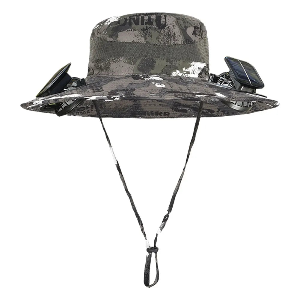Guangdong Solar Fan Hat For Men Wide Brim Sun Protection