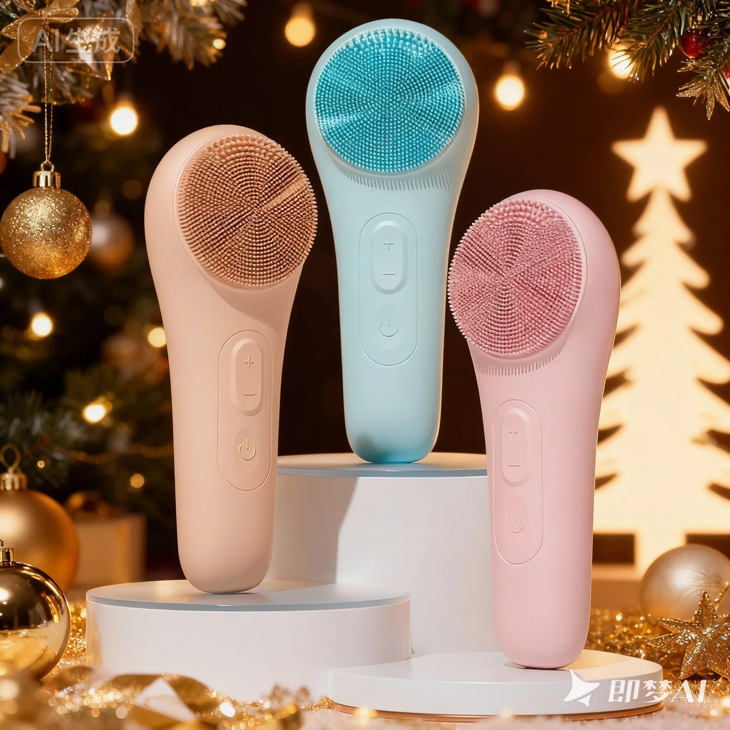 Rechargeable IPX7 Waterproof Facial Cleansing Brush For All Skin Types