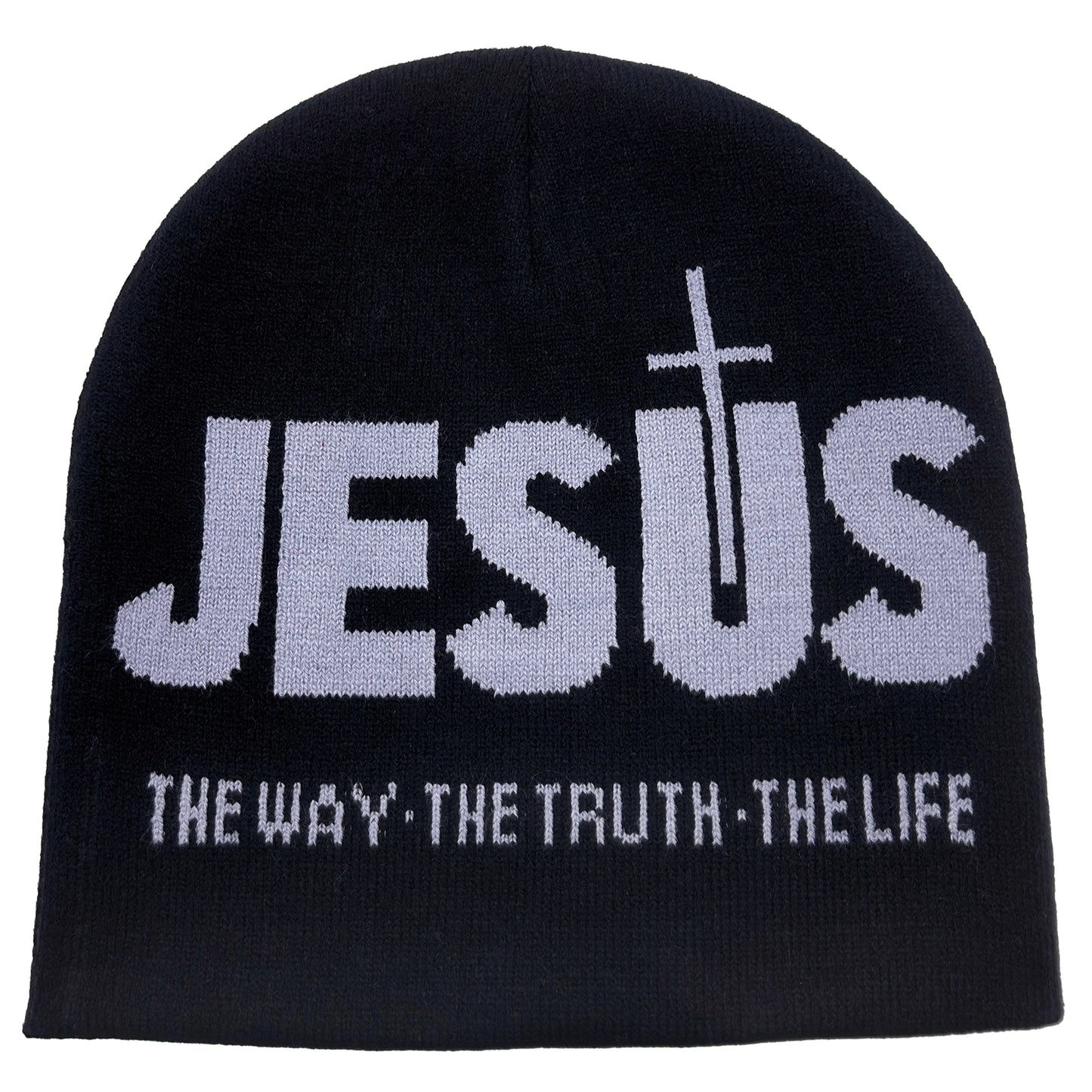Zhejiang Knit Hat JESUS Jacquard Alphabet Unisex Thermal Beanie For Outdoor Autumn Winter