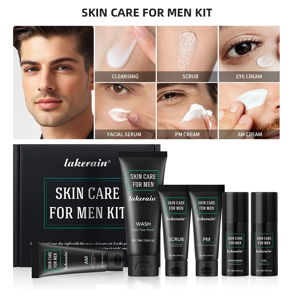 Ibcccndc Men Skin Care Kit Oil Control Hydration Set
