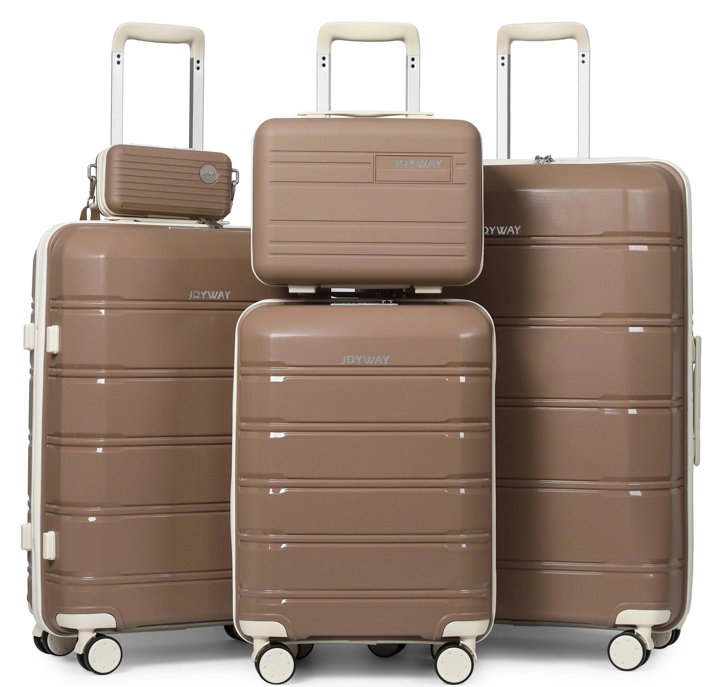 Joyway Travel Luggage Set Scratch Resistant Spinner Wheels TSA Lock