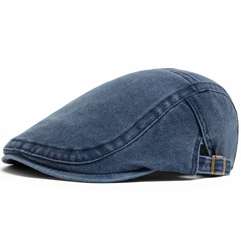 Yuliacc Vintage Cotton Beret Unisex Newsboy Cap Sun Hat