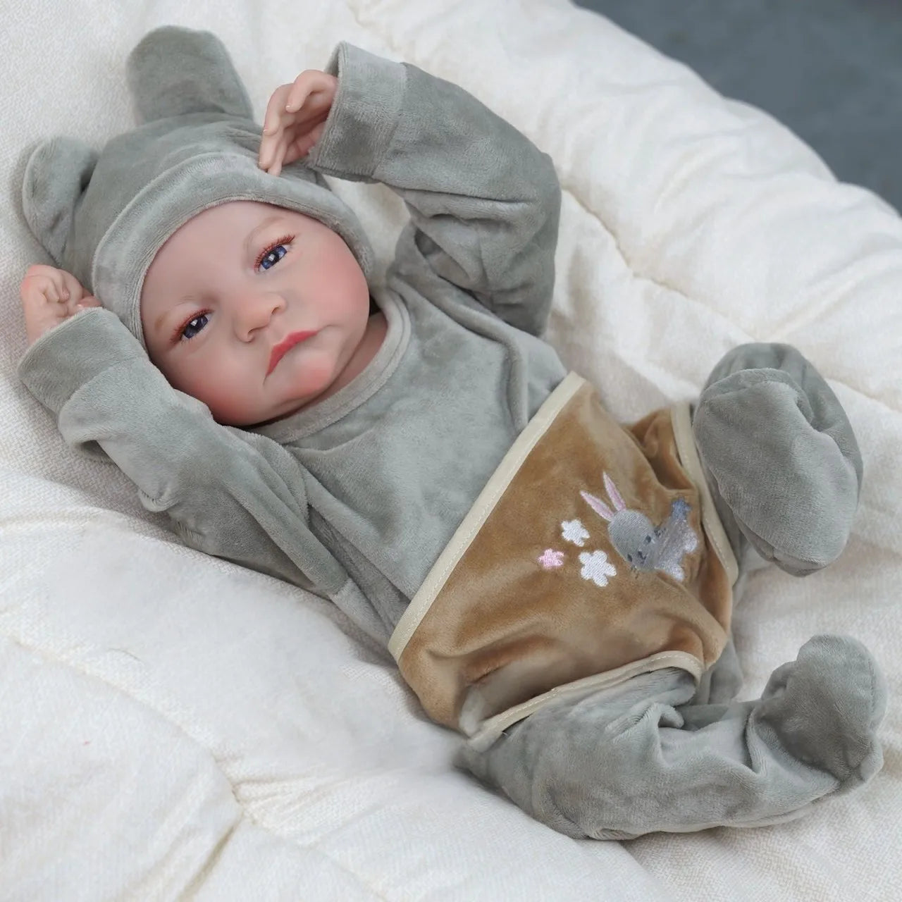 Risbecko Levi Reborn Baby Doll Hand Painted Veins Hair