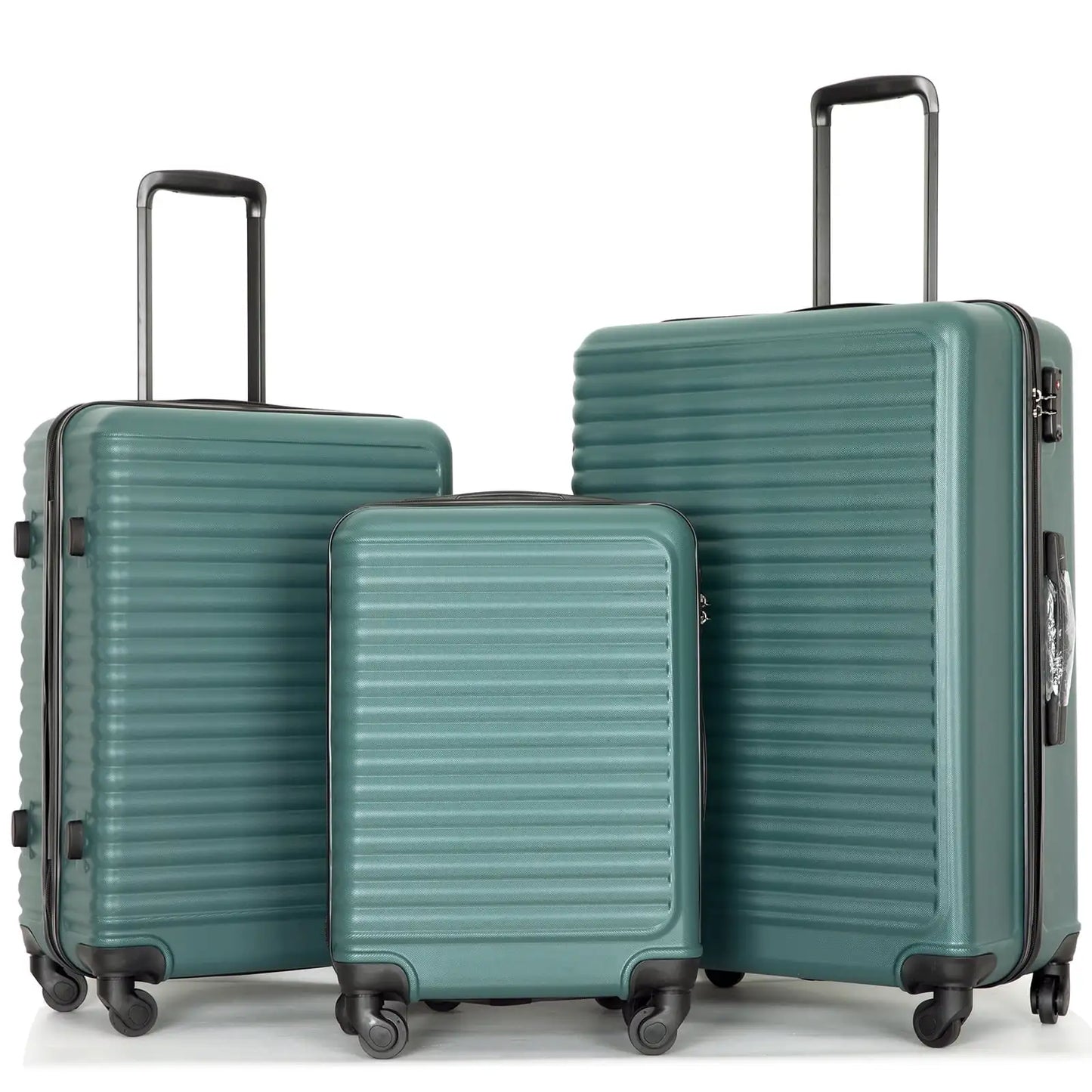 Travelhouse 3 Piece Hardside Luggage Set With TSA Lock Spinner Wheels