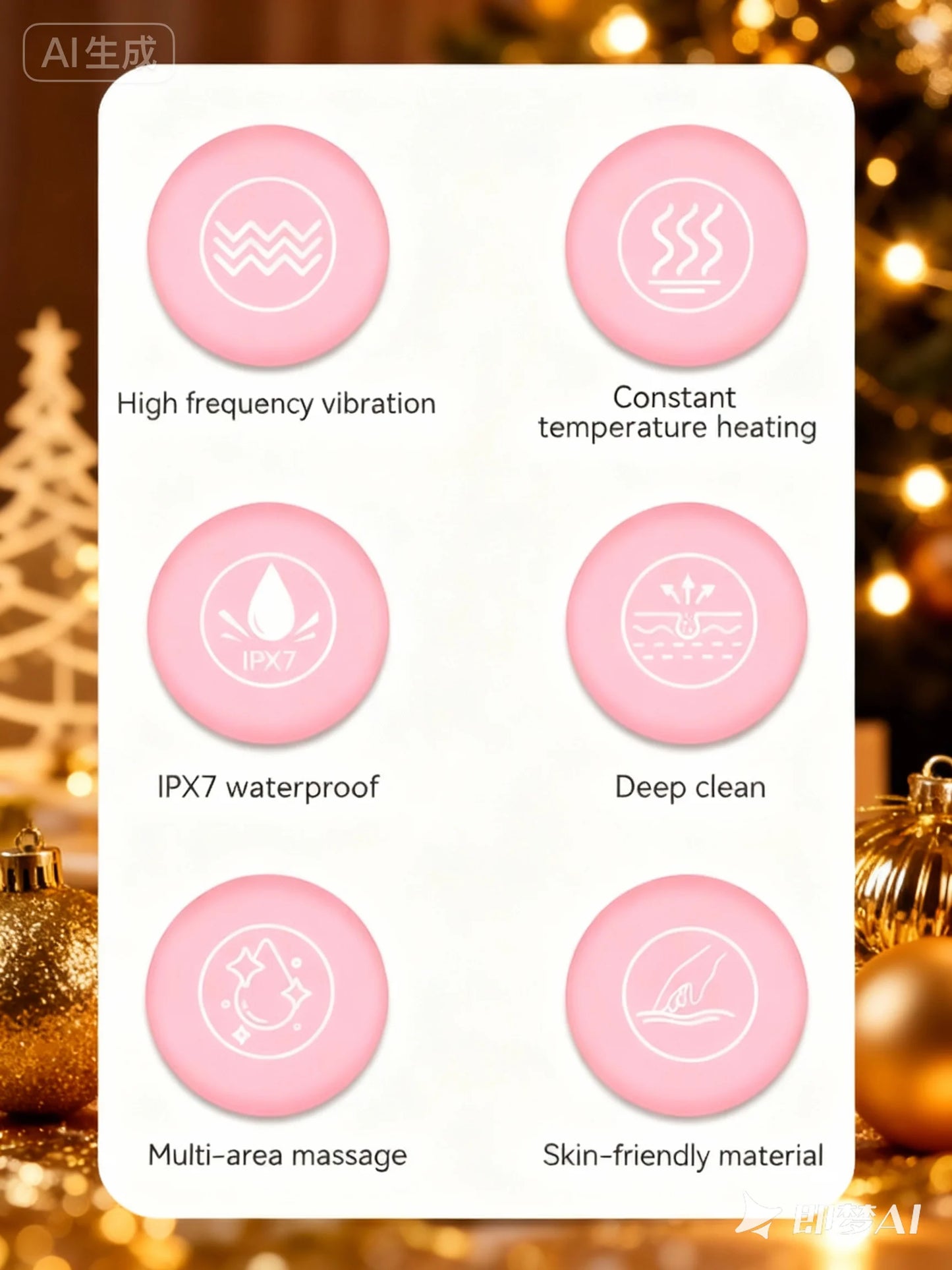Rechargeable IPX7 Waterproof Facial Cleansing Brush For All Skin Types