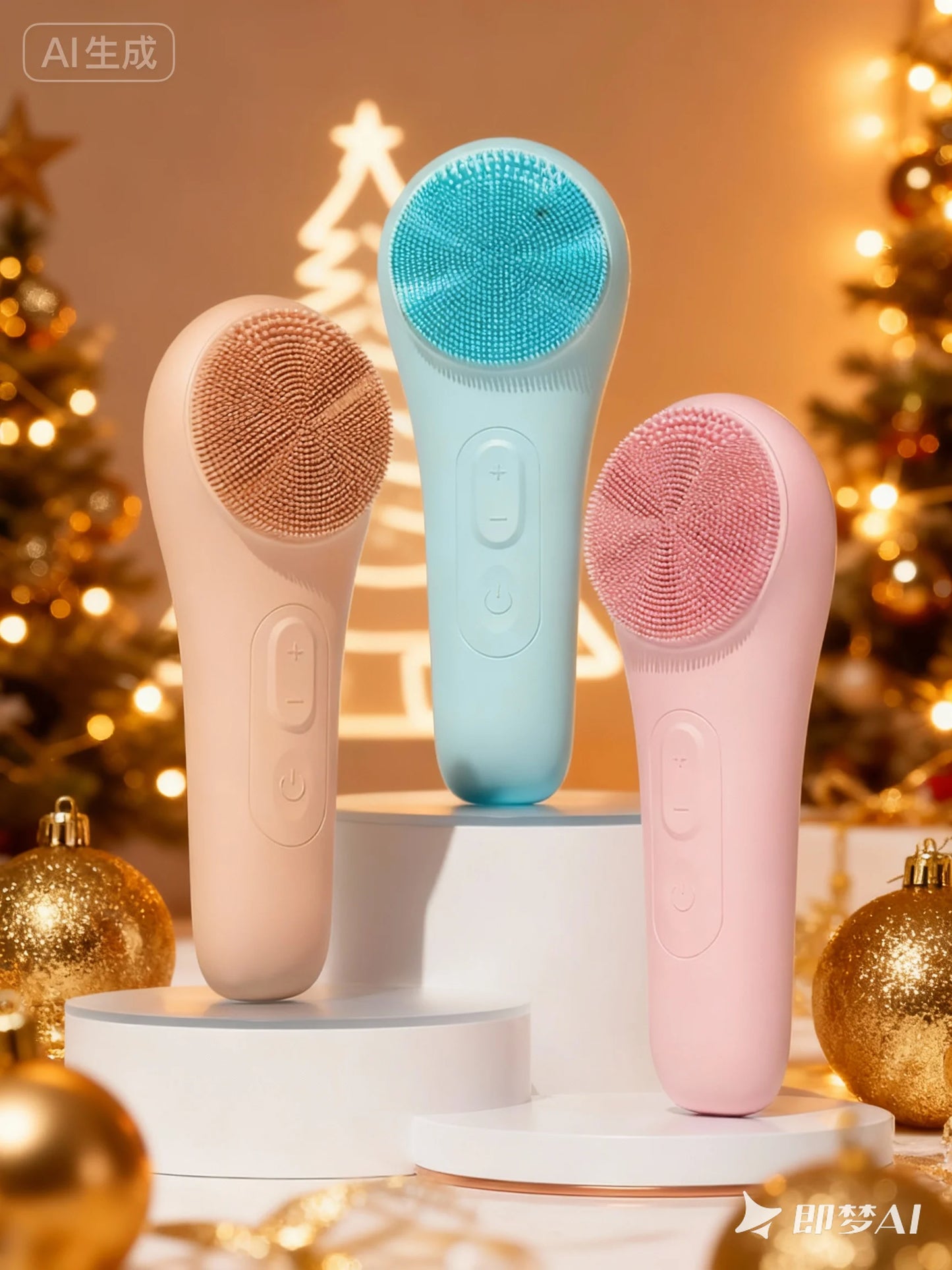 Rechargeable IPX7 Waterproof Facial Cleansing Brush For All Skin Types