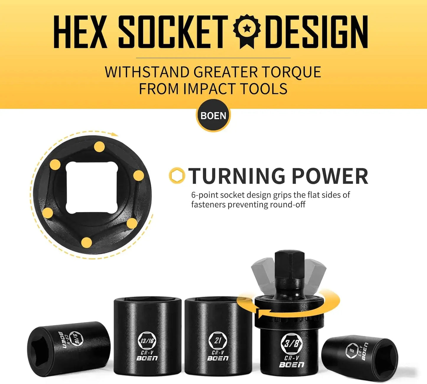 Hign-concerned 29-Piece Shallow Socket Set SAE Metric CRV