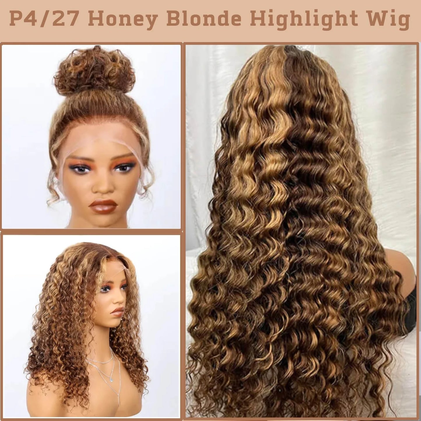 Smilegirl Luxurious Brazilian DeepWaveTexture ThreeSixty LaceFront Wig With DiscreetHidden AdjustableStrap
